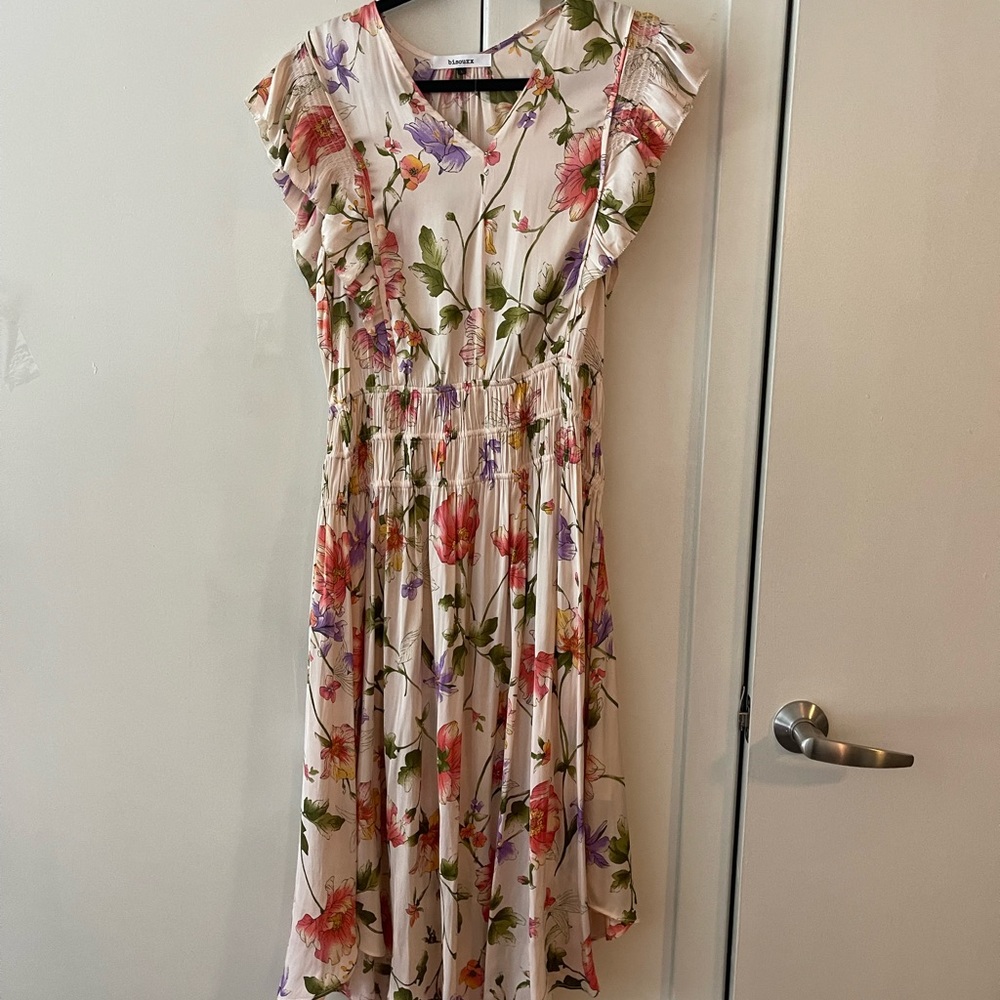 BISOUXX FLORAL MIDI DRESS